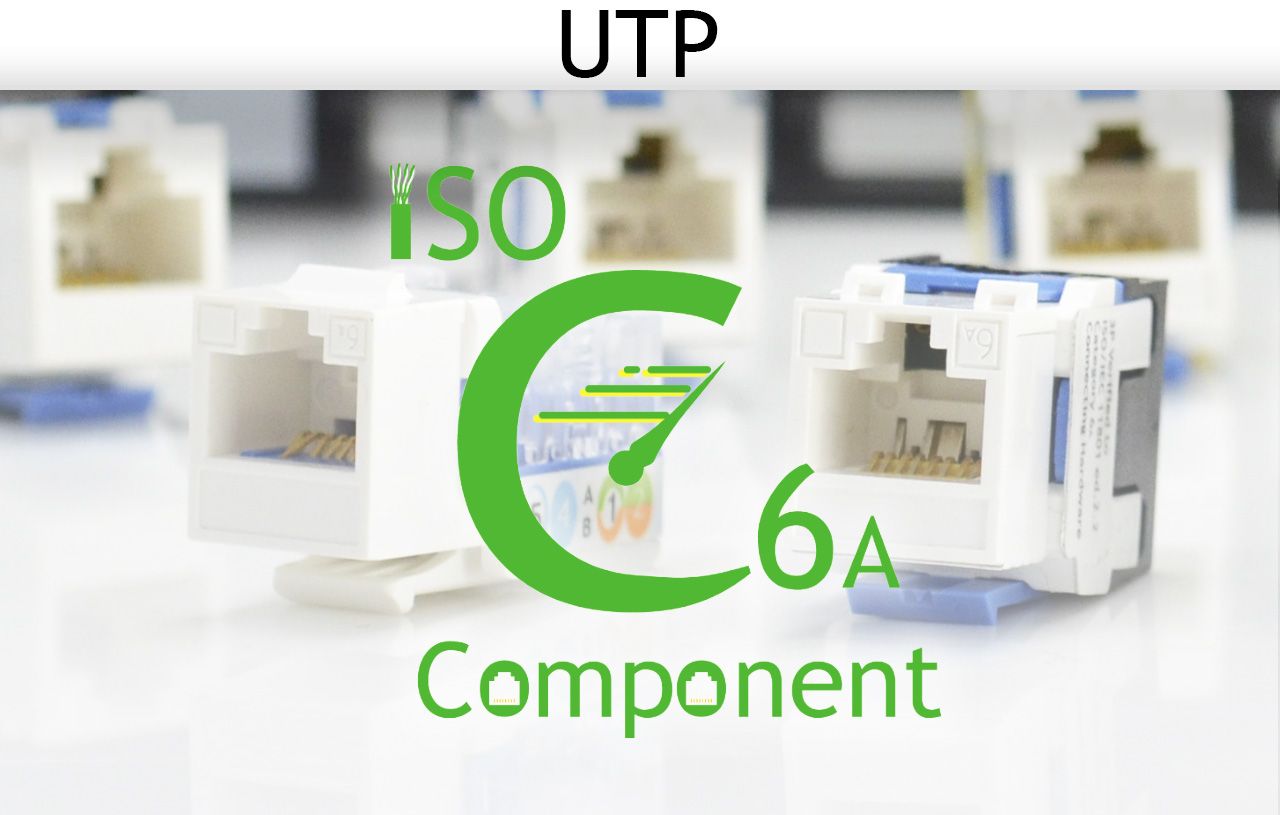 UTP - ISO C6A-Komponente - Ungeschirmte Lösung mit ISO C6A-Komponenteneinstufung